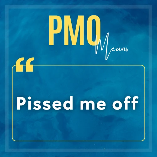 PMO meaning mentioned in a picture