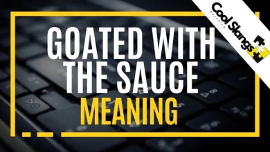 What is meaning of Goated With The Sauce