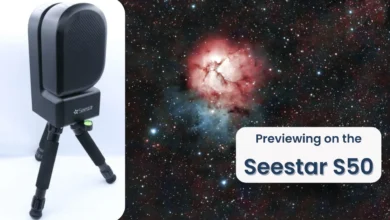 what does Previewing on the Seestar S50 mean