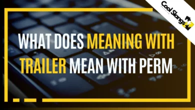 Decoding what does meaning with trailer mean with perm