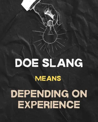 DOE slang meaning