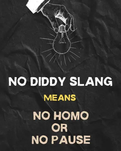 No diddy slang meaning