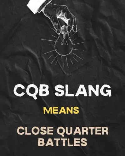 CQB slang Means Close Quarter Battles