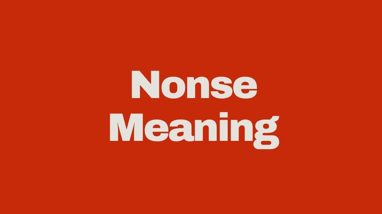 what does Nonse mean?